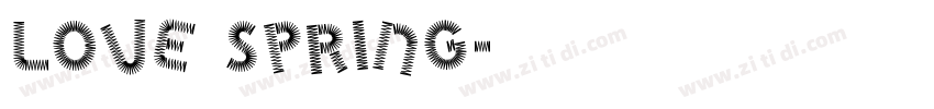 Love Spring字体转换